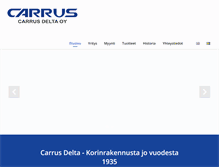 Tablet Screenshot of carrusdelta.fi